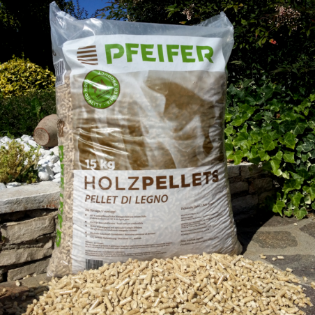 Pfeifer Pellets. 1 Bancale composto da 65 sacchi da 15 kg.